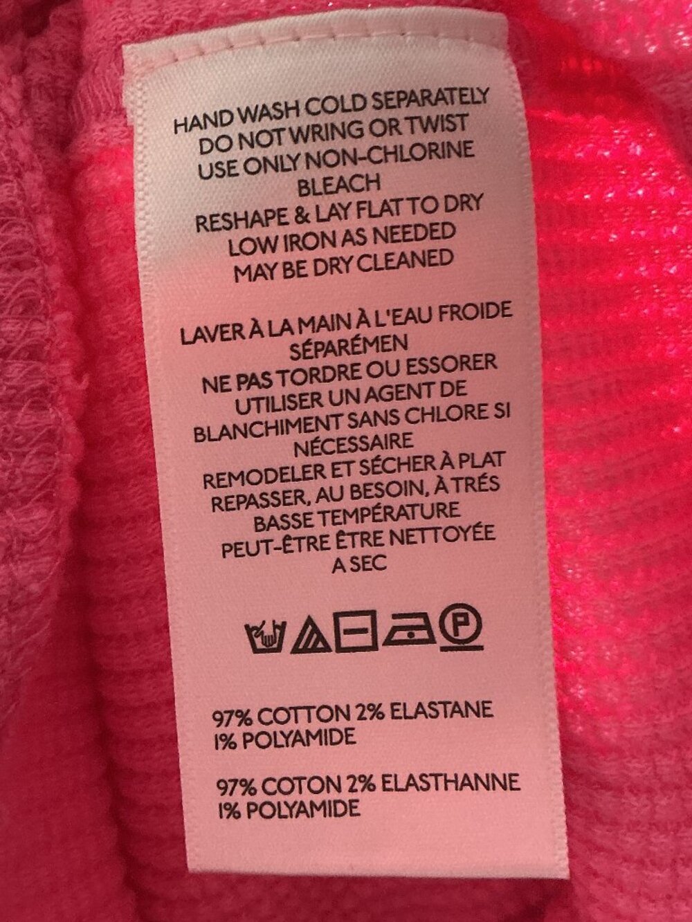 We The Free M Pink Thermal Top Fair Isle Patchwork Long Sleeve Boho - Picture 10 of 13